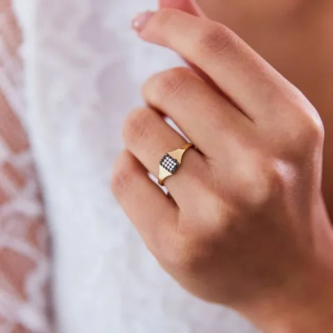 Dia Minimal Yüzük Resim 1