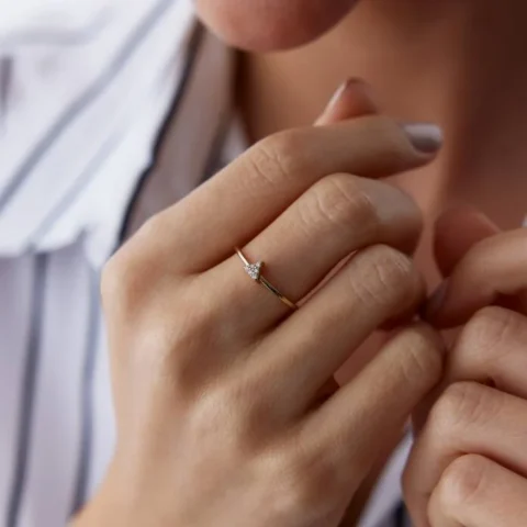 Mini Rectangle Yüzük Resim 1