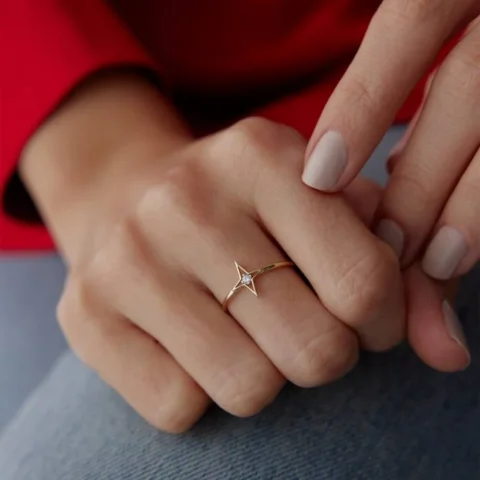 Minimal Kuzey Yüzük Resim 1