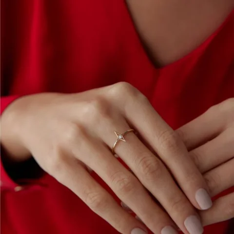 Minimal Kuzey Yüzük Resim 2